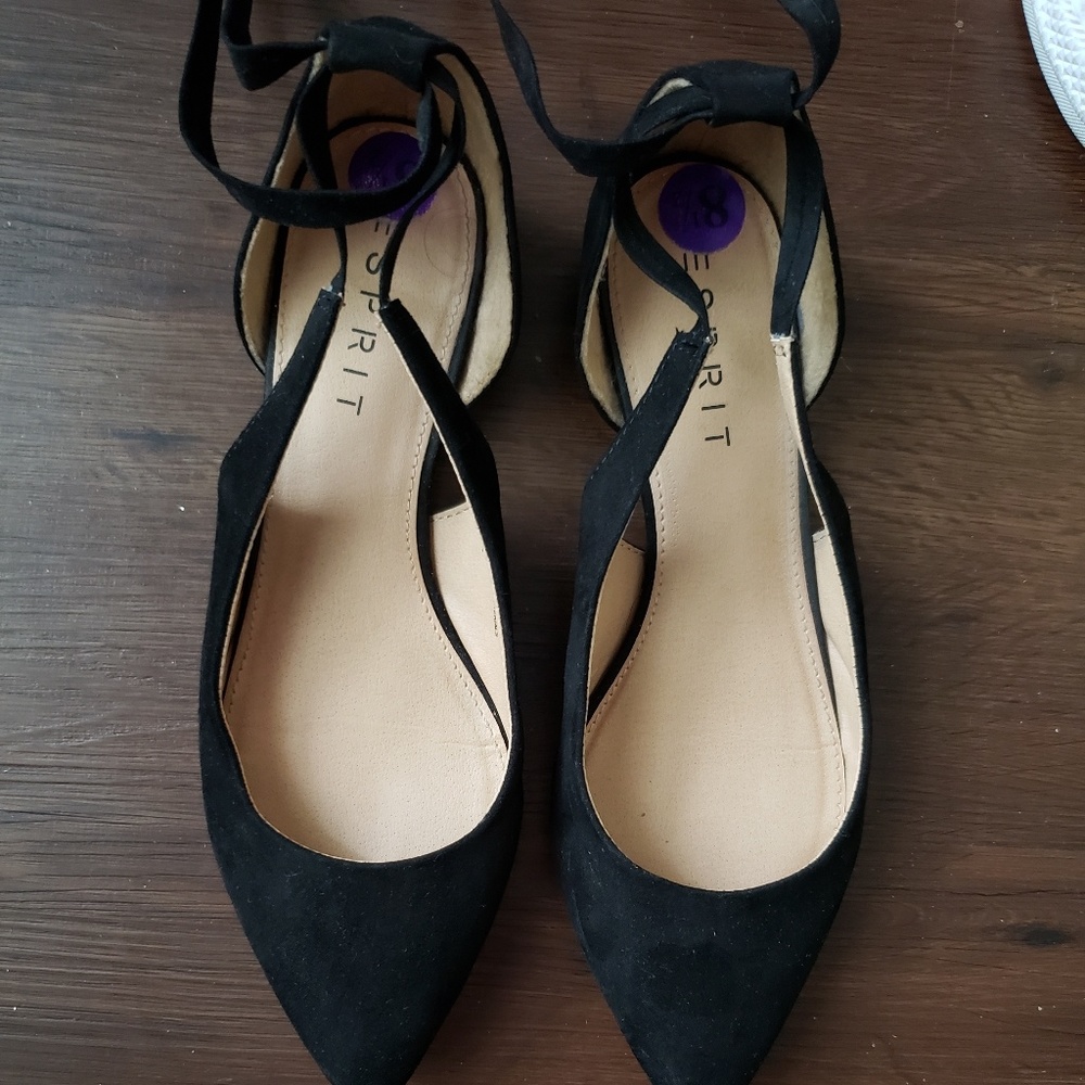 Espirit Black Strappy Slide